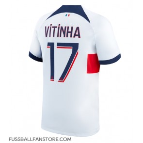 Paris Saint-Germain Vitinha #17 Replik Auswärtstrikot 2023-24 Kurzarm